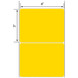 4x3 Yellow Floodcoated Direct Thermal Labels 1" Core