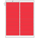 4x1 Floodcoated Red Thermal Transfer Label Rolls 3" Core 8 inch O.D.