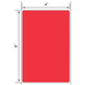 4x6 Floodcoated Red Thermal Transfer Label Rolls 3" Core 8 inch O.D.