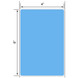 4x6 Floodcoated Blue Thermal Transfer Label Rolls 3" Core 8 inch O.D.