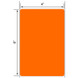 4x6 Floodcoated Orange Thermal Transfer Label Rolls 3" Core 8 inch O.D.