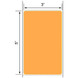 3x5 Fluorescent Orange Thermal Transfer Label Rolls 3" Core 8 inch O.D.