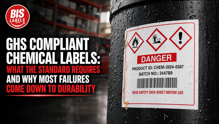GHS Compliant Chemical Labels: What the Standard Requires and Why Most Failures Come Down to Durability