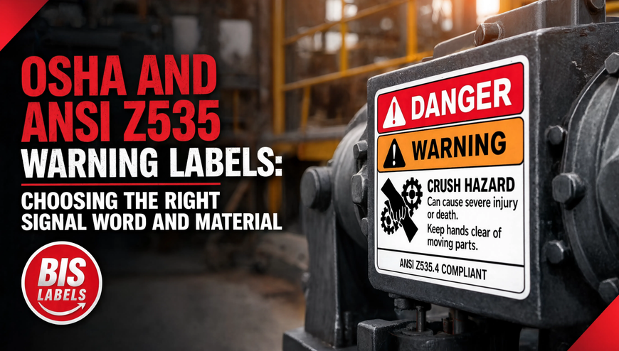 OSHA and ANSI Z535 Warning Labels: Choosing the Right Signal Word and Material