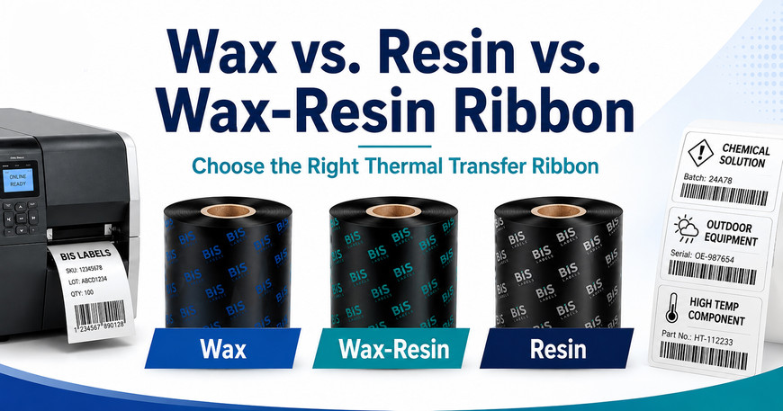 Wax vs. Resin vs. Wax-Resin Ribbons Explained: How to Choose the Right Thermal Transfer Ribbon