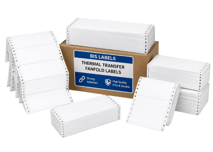 Thermal Transfer Fanfold Labels