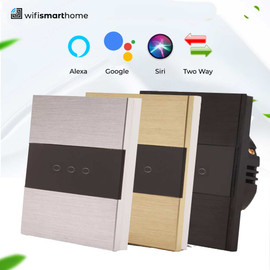 luxury brushed steel two way wifi smart switch, no neutral luxury brushed steel two way wifi smart switch, no neutral