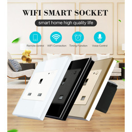 pure Glass Wifi Smart Sockets- 13amp - BS1363 pure Glass Wifi Smart Sockets- 13amp - BS1363