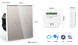 2 Gang No Neutral Smart Dimmer Kit