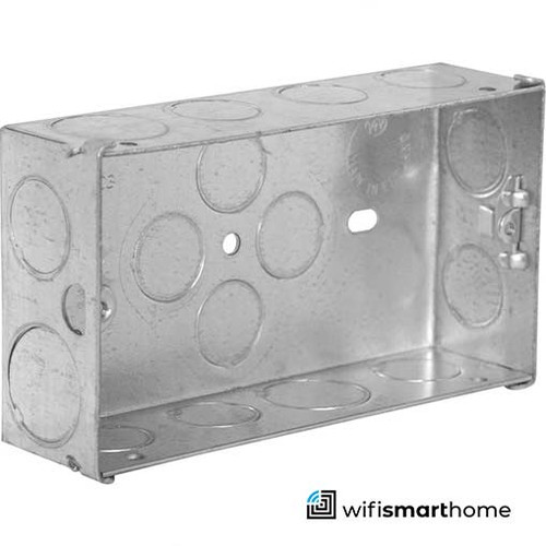 Double Flush Socket Box 35mm Deep Double Flush Socket Box 35mm Deep