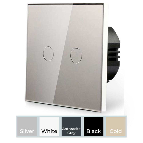 wifi Smart two gang switch no neutral and two way, intermediary or 3 way