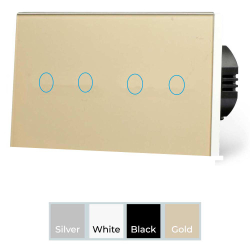 Spare Cover Pure Glass 4 Gang