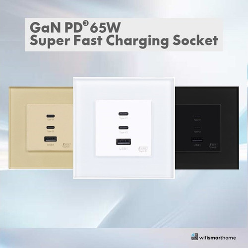 Pure Glass 65 Watt USB Fast Charger