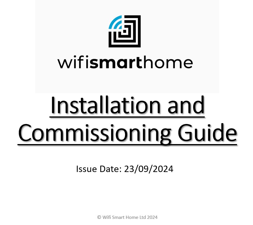 Wifi Smart Home Installation Guide