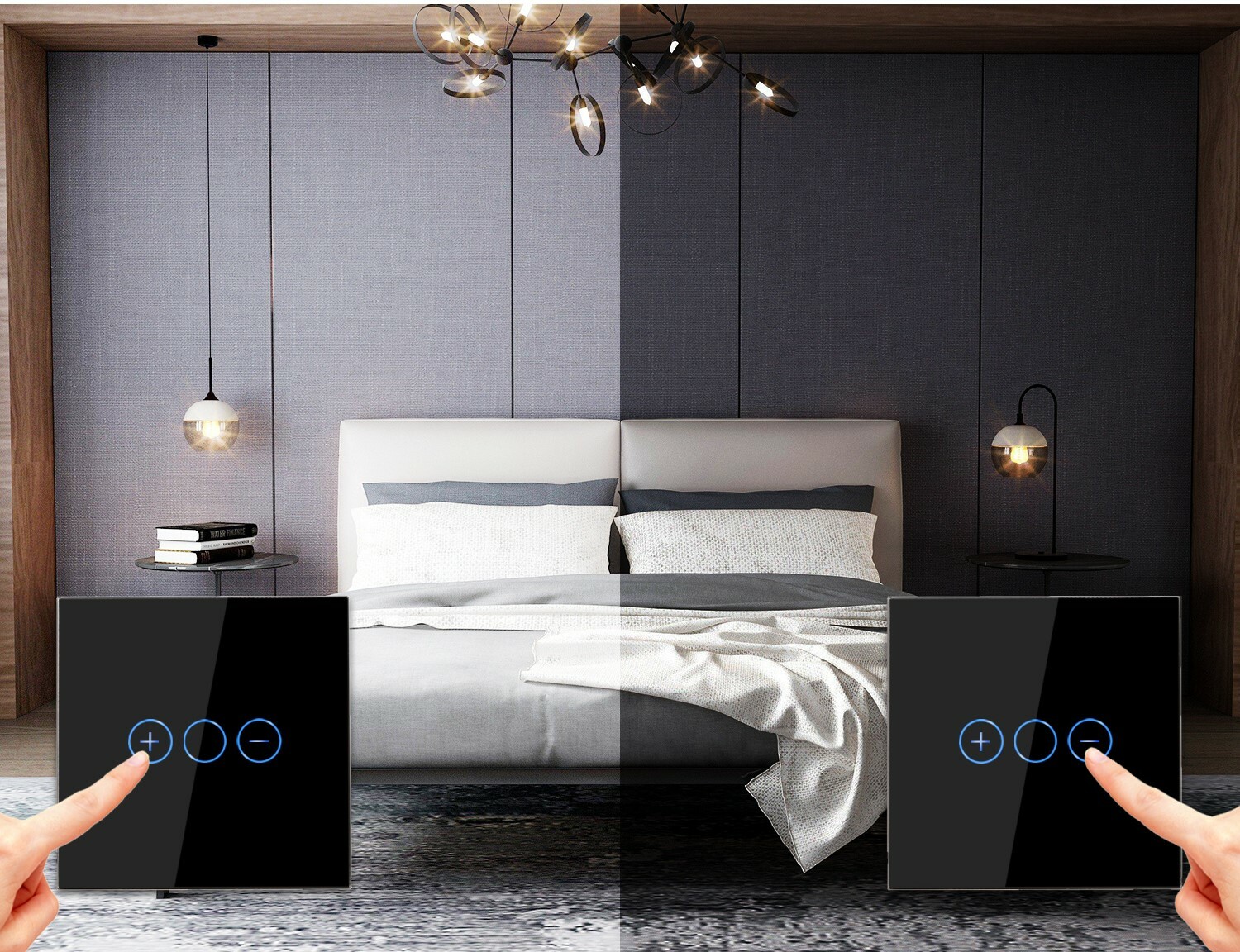 Pure Glass Wifi Smart Dimmers_Leading Edge Dimming