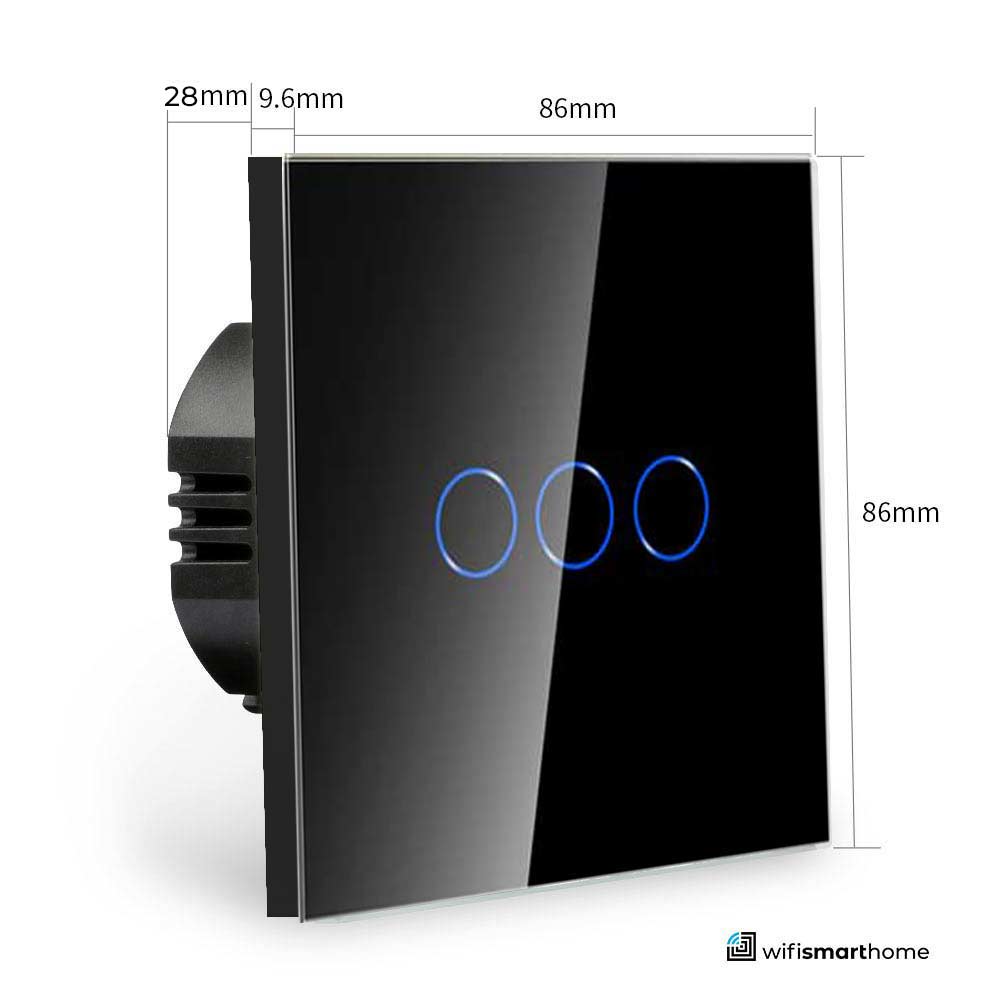 dimension of a wifi dimmer smart switch