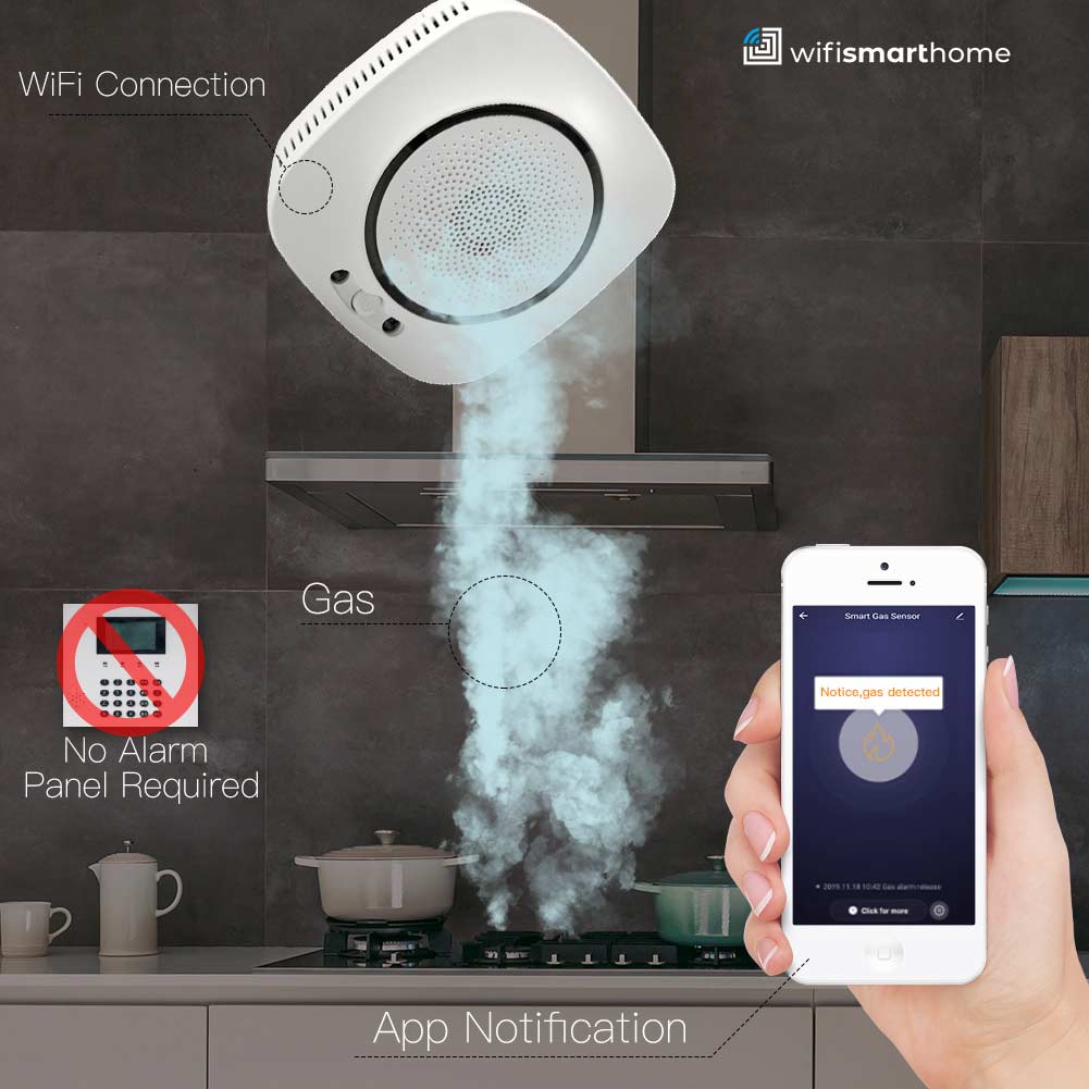 Smart wifi gas detector