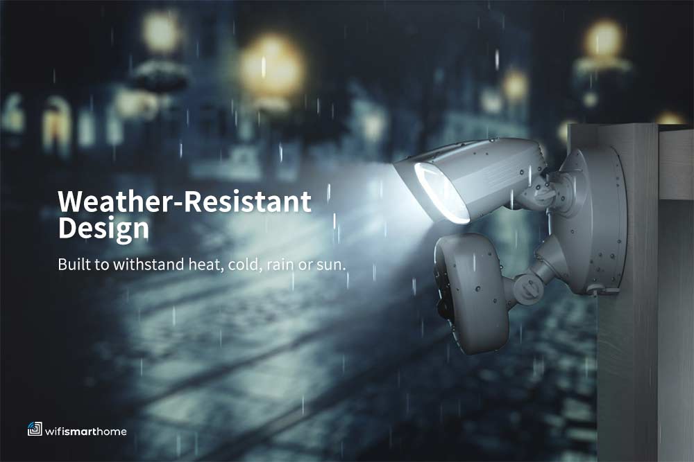 Wifi smart floodlight security camera