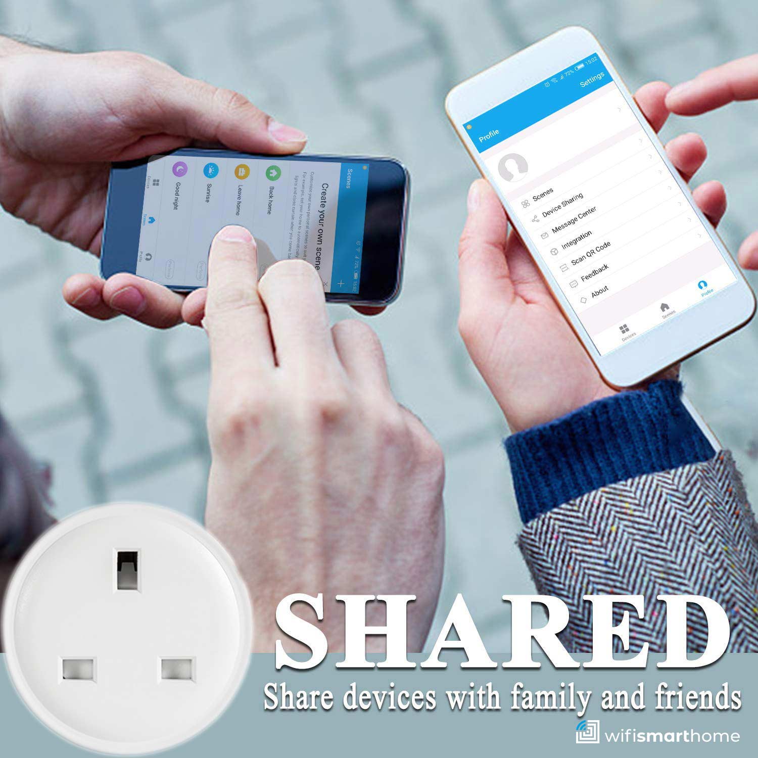 Share control of your wifi smart home plug