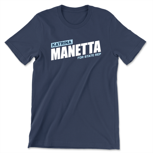 Katrina Manetta (Unisex Navy Tee)