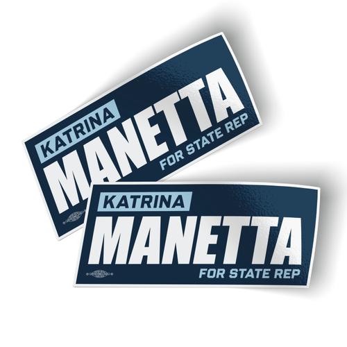 Katrina Manetta (6.5" x 4" Vinyl Sticker -- Pack of Two!)