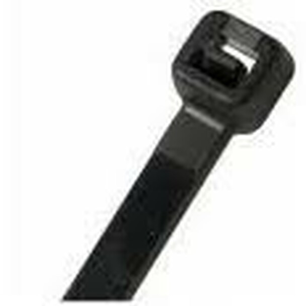 19 inch 250 lb Cable Ties - UV Black - 100