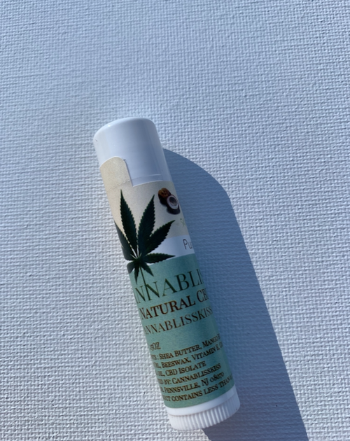 All Natural Coconut Lip Balm  w/ 50 MG of CBD