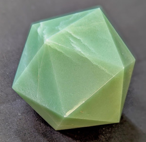 Green Aventurine Crystals Carved Geometric Icosahedron Large Green Aventurine Crystals Carved Geometric Icosahedron Large