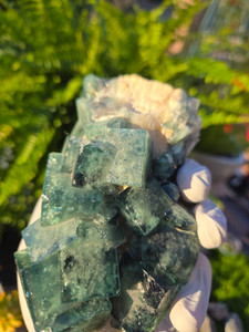 Green Cubic Fluorite Crystal specimen, Natural Mineral Cluster formations (GCL04) Green Cubic Fluorite Crystal specimen, Natural Mineral Cluster formations (GCL04)