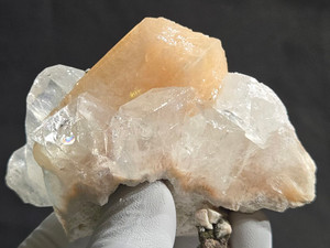 Apophyllite cluster With Peach Stilbite Unique Minerals Combination-Collectible