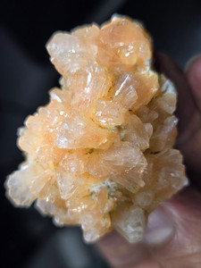 Set of Three Apophyllite With Peach Stilbite Unique Minerals Combination-Collectible