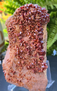 Vanadinite Brilliant Hexagonal Crystal Clusters Matrix Rare Specimen (130 mm 615 gm) Natural Collectible Decorative Stone love and passion