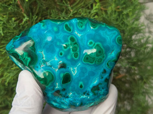 Chrysocolla and Malachite Rare Large Freeform Specimen (85mm, 283gm) Natural Collectible Decorative Gift