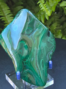 Malachite Elegant Natural Specimen (100 mm, 294 gm) "Stone of Transformation” Collectible Decorative Valentine’s Day Gift