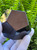 Black Obsidian Carved Geometric Dodecahedron with 12 Faces Large