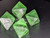 Fluorite Octahedron Natural Geometric Formation Crystals- Translucent Green (4 oz)