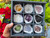 Set of Nine (9 pcs) Crystals and Healing Stones Decorative Display Showcase with a Clear Acrylic Sliding Door