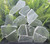 Selenite Double Sided Polished Slabs See-Through Transparent Optical Crystal-Variable Sizes