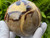 SEPTARIAN UV Reactive Polished Round Natural Crystal Sphere Ball, Septarian Yellow Dragon Stone Specimen
