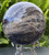 Black Moonstone Sphere Natural Flashy Moonstone Polished Crystal Ball From Madagascar