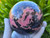 PacificGeo Rhodonite Crystal Sphere Ball, Natural Polished Round Stone Specimen, Stone of Love