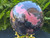 Rhodonite Huge (95mm 3.33 pounds) Natural Polished Crystal Sphere Ball, a.k.a. Stone of Love, Decorative Valentines Day Gift