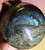 Labradorite Large Sphere “Stone for inner light” (90 mm 992 gm) Natural Polished Crystal Ball From Madagascar Decorative Valentines Day Gift