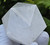 PacificGeo Crystal Quartz Carved Geometric Icosahedron, Large Decorative, Collectible, Healing Crystal