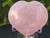 Rose Quartz Heart Carving Polished Crystal Wide & Thick (85+mm) “Stone of Universal Love” Specimen From Madagascar