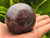 Garnet Crystal Sphere (63 mm 448 gm) Natural Polished Deep Red and Yellow Decorative Valentines Day Gift
