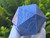Blue Aventurine Carved Geometric Icosahedron, Large (46mm to 60mm) Decorative Collectible Healing Crystal