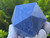 Blue Aventurine Carved Geometric Icosahedron, Large (46mm to 60mm) Decorative Collectible Healing Crystal