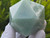 Green Aventurine Carved Geometric Icosahedron, Large (60 to 70 mm) "stone of opportunity" Decorative