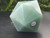 Green Aventurine Carved Geometric Icosahedron, Large (60 to 70 mm) "stone of opportunity" Decorative